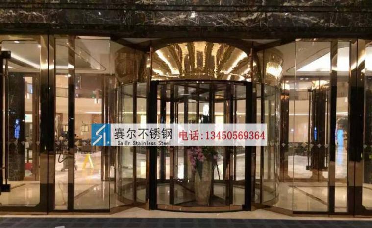 常熟市不锈钢旋转门与地弹簧门 玫瑰金材料加工与批发一站式指南